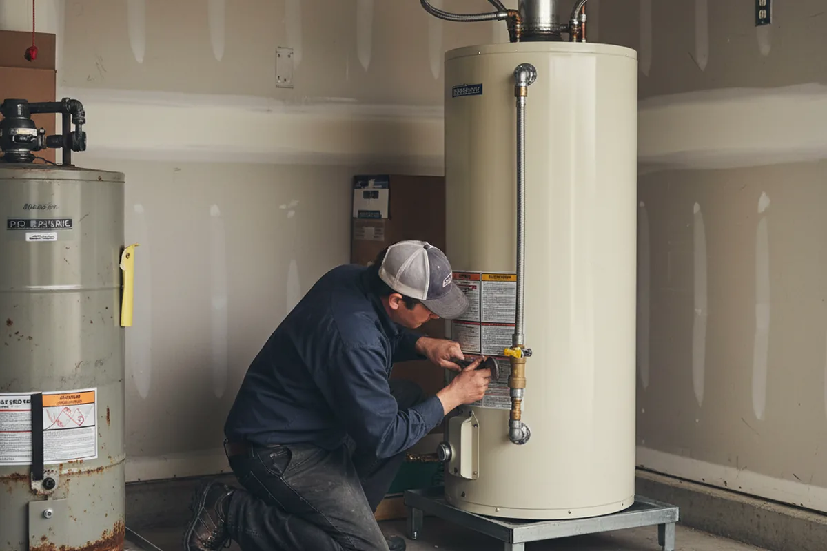 Water heater and shutoff valve replacement in Granite Bay